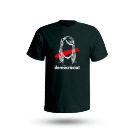 Samarreta "Democràcia" negra - HOME